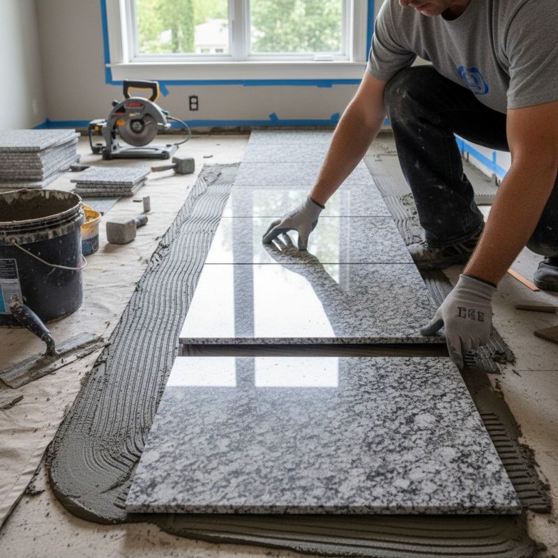 Crushed Granite Installation detail